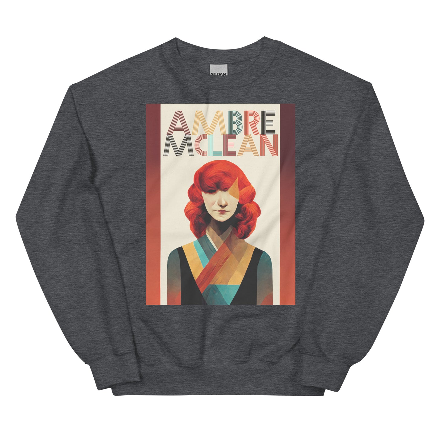 Ambre McLean "Abstract Portrait" Unisex Sweatshirt