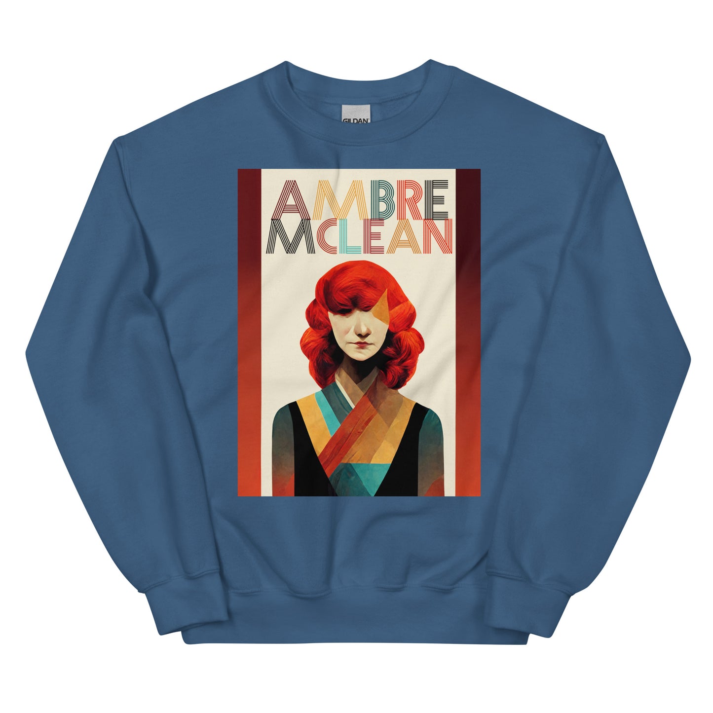 Ambre McLean "Abstract Portrait" Unisex Sweatshirt
