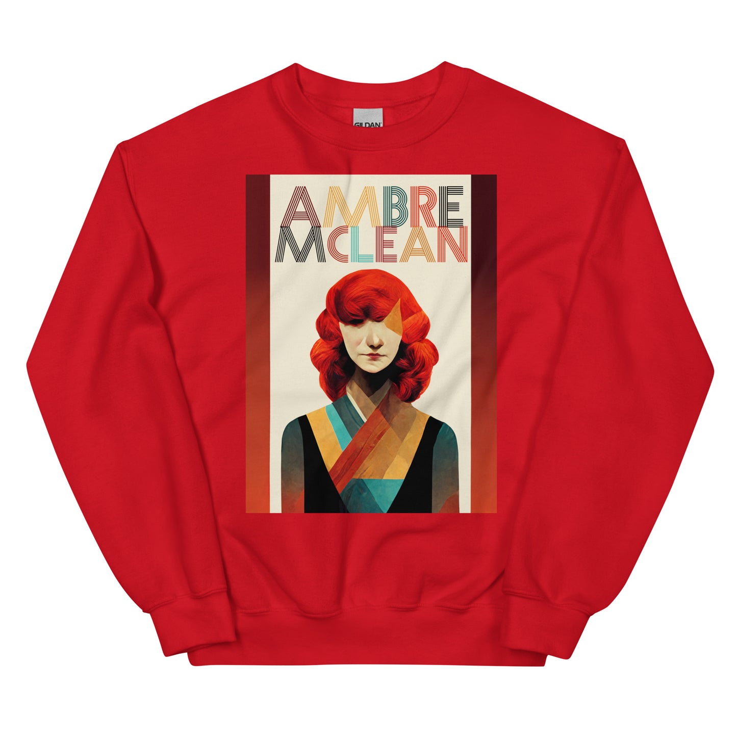 Ambre McLean "Abstract Portrait" Unisex Sweatshirt