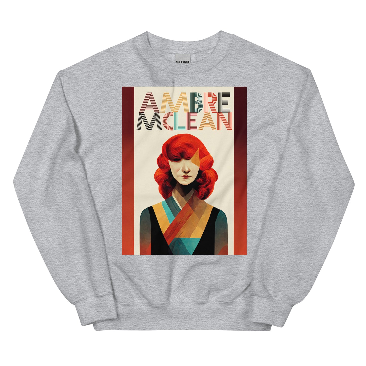 Ambre McLean "Abstract Portrait" Unisex Sweatshirt