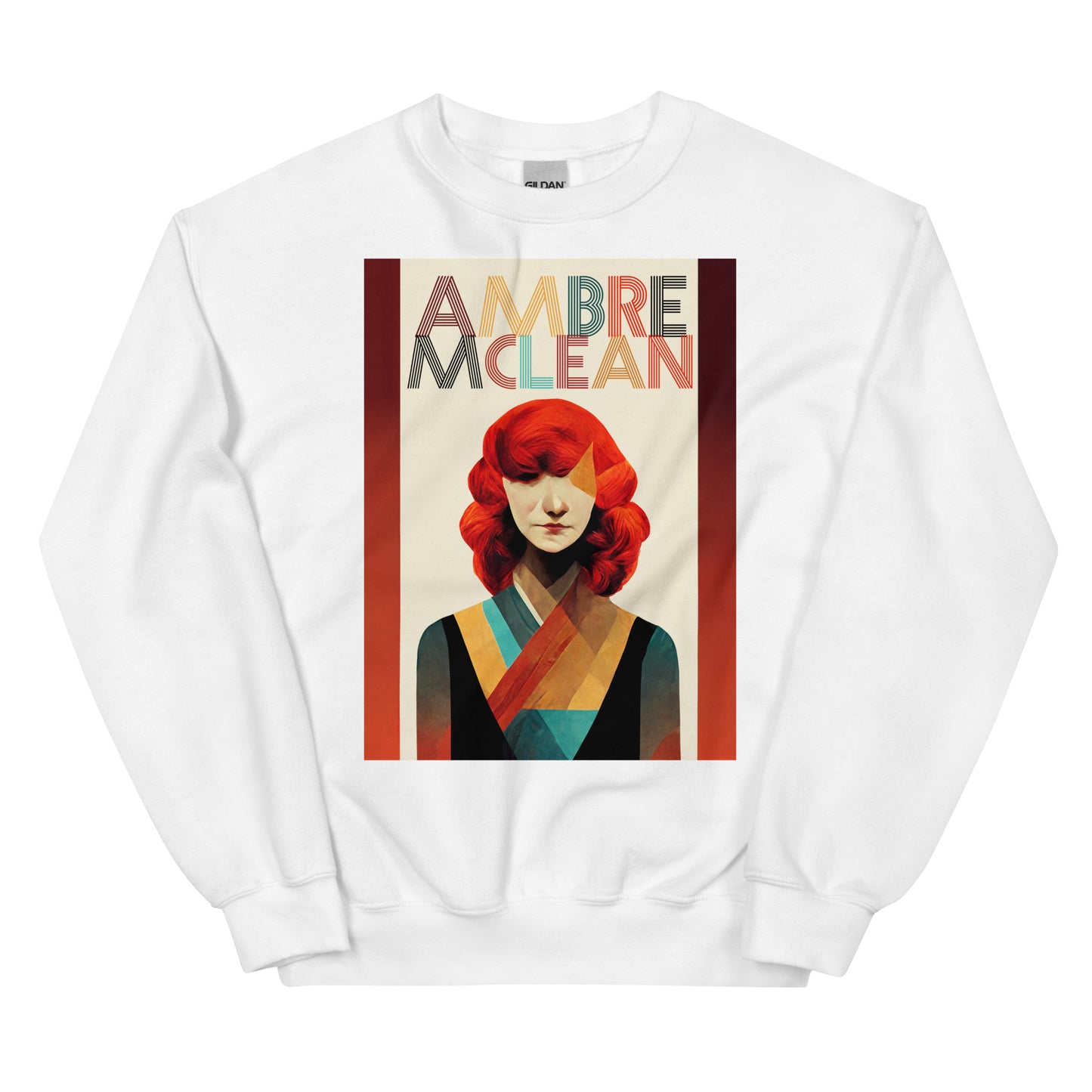 Ambre McLean "Abstract Portrait" Unisex Sweatshirt