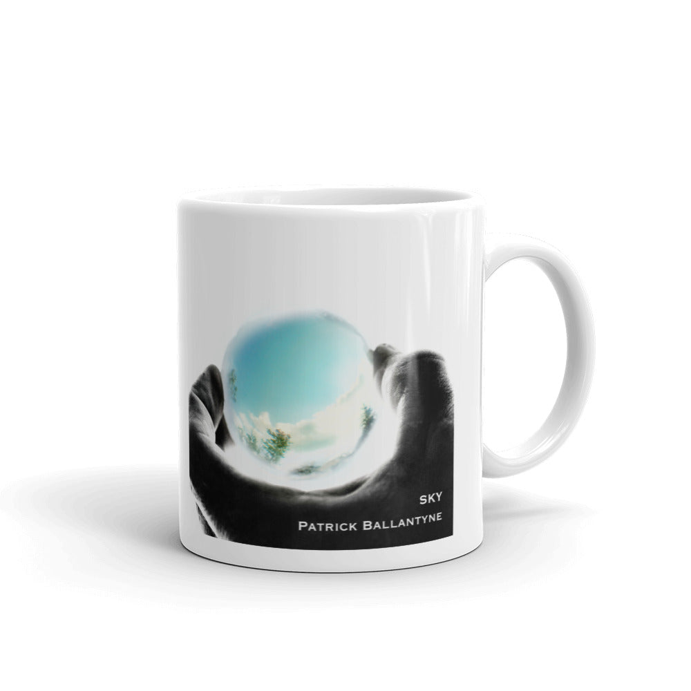 Patrick Ballantyne "SKY" White glossy mug