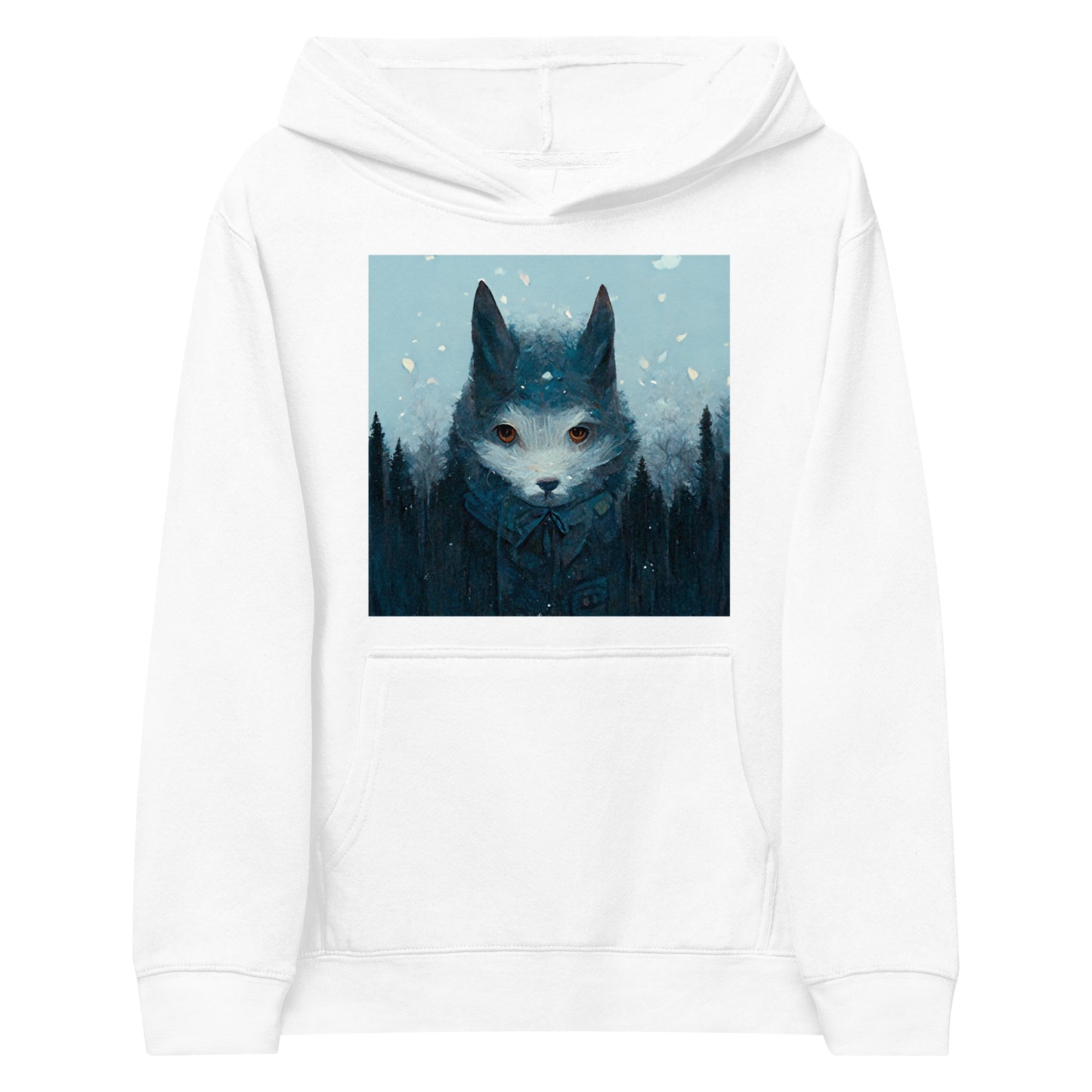 "Winter Wolf" Kids fleece hoodie