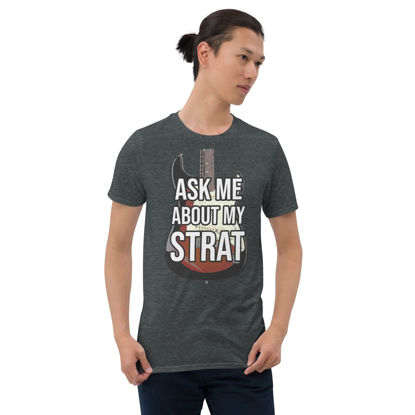 Guitar Please "Ask Me About My Strat" Short-Sleeve Unisex T-Shirt