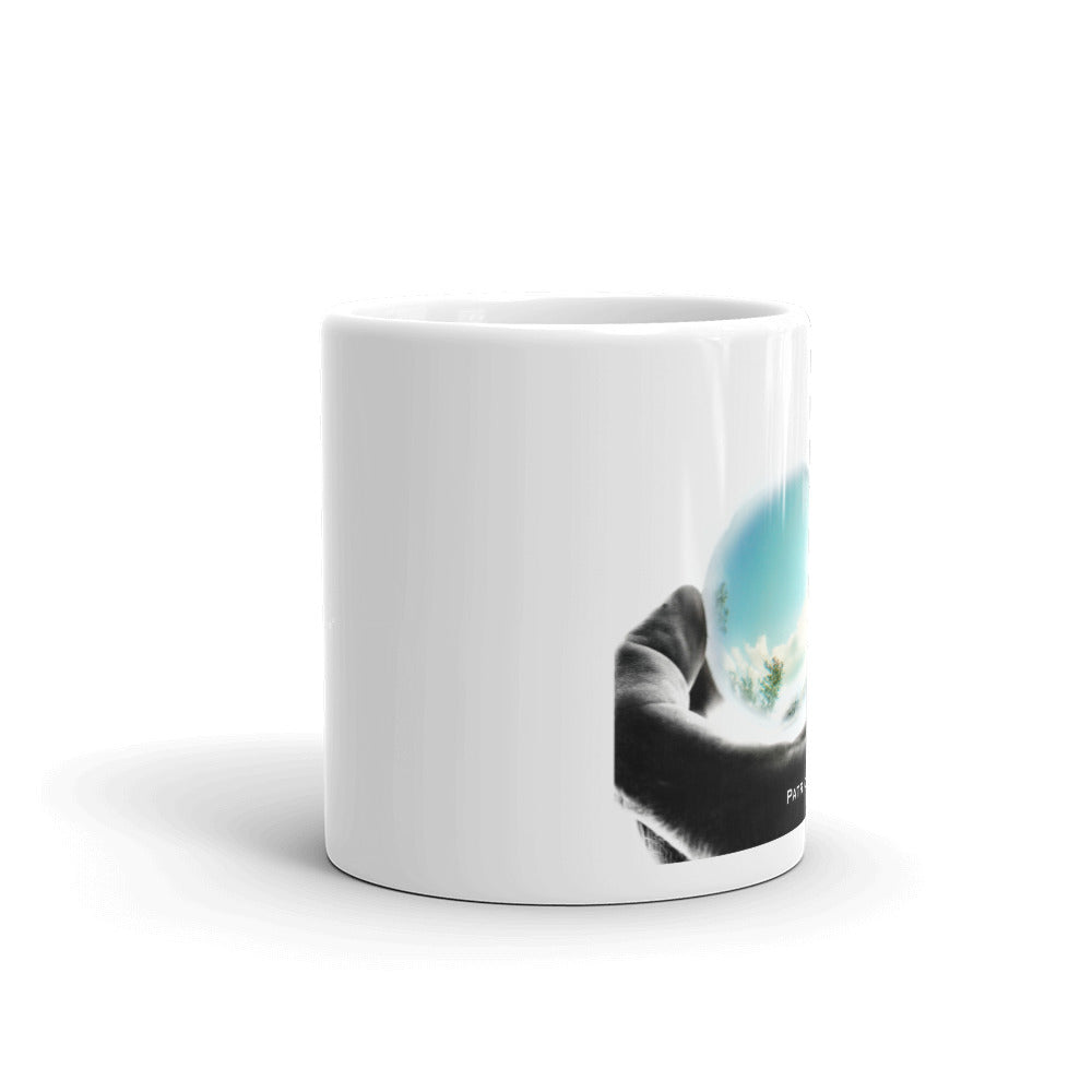 Patrick Ballantyne "SKY" White glossy mug